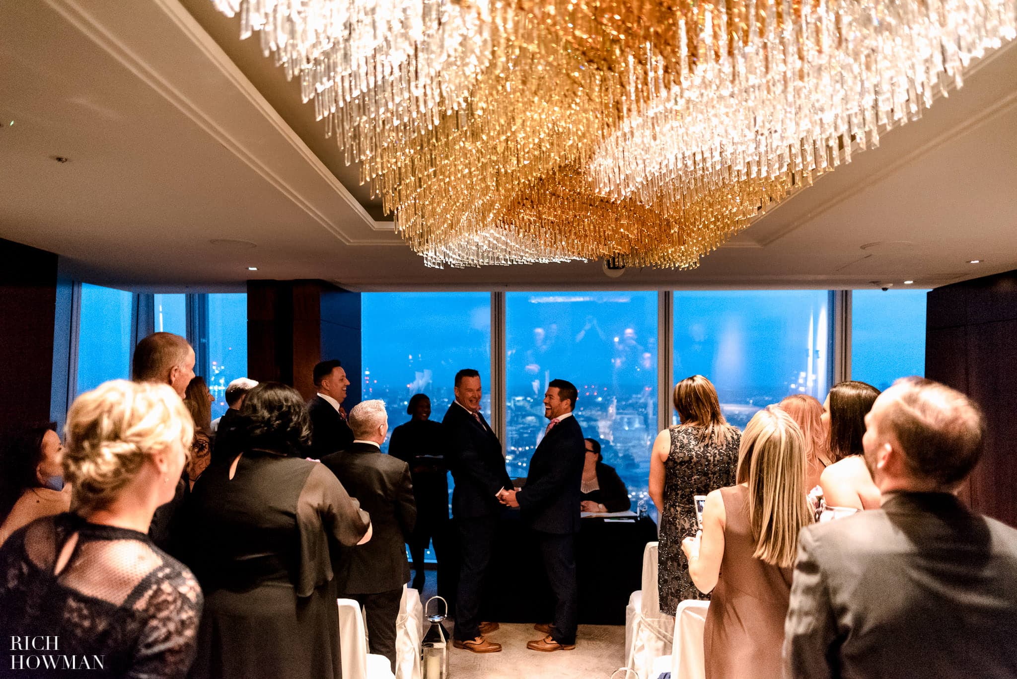 Wedding at The Shard, London The Shard Wedding Photographer Rich Howman