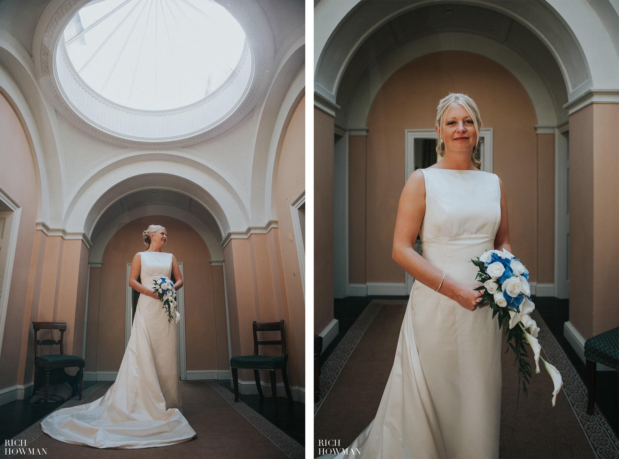 Sian the Bride photographed by Rich during her wedding at Llanerchaeron.