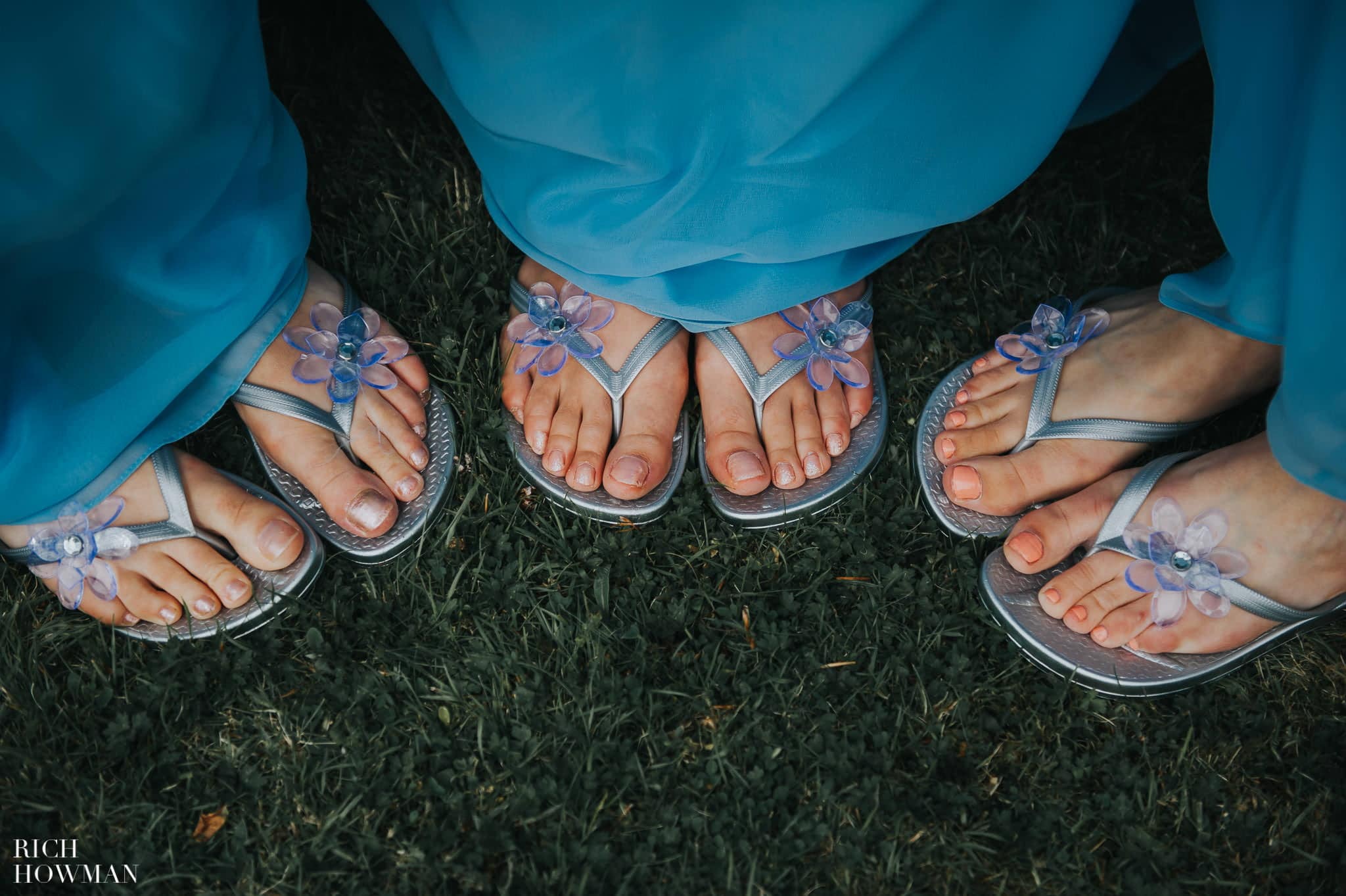 Llanerchaeron Wedding | by Wedding Photographer Rich Howman | Wedding at Llanerchaeron 6 Wedding flip flops for tired feet!