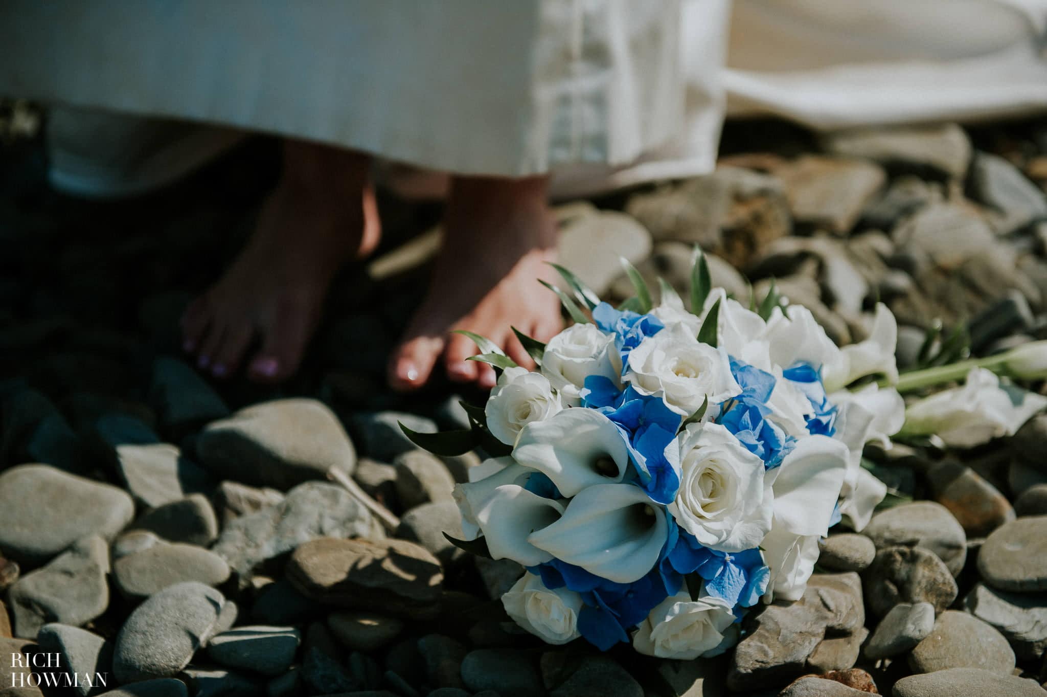 Wedding photos on the beach at Aberaeron