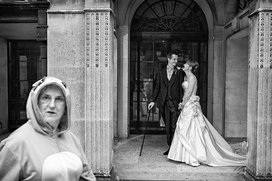 Monkeying around at a wedding - Coombe Lodge, Blagdon 10 Monkey costume Photo bomb during a Wedding at Combe Lodge