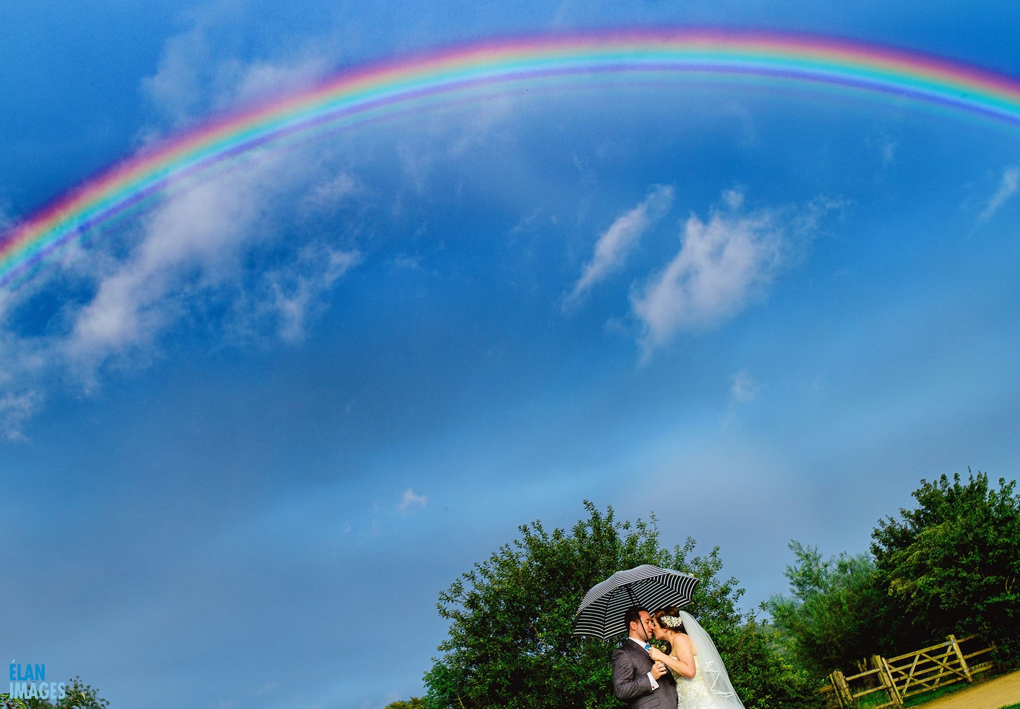 Rainbow-at-a-wedding-folly-farm-centre-bristol