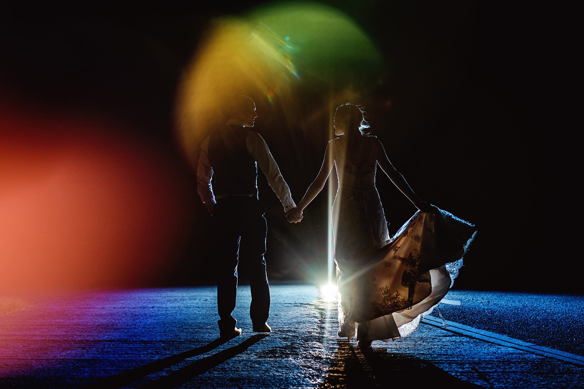 Creative wedding photographer Stone Barn Tetbury