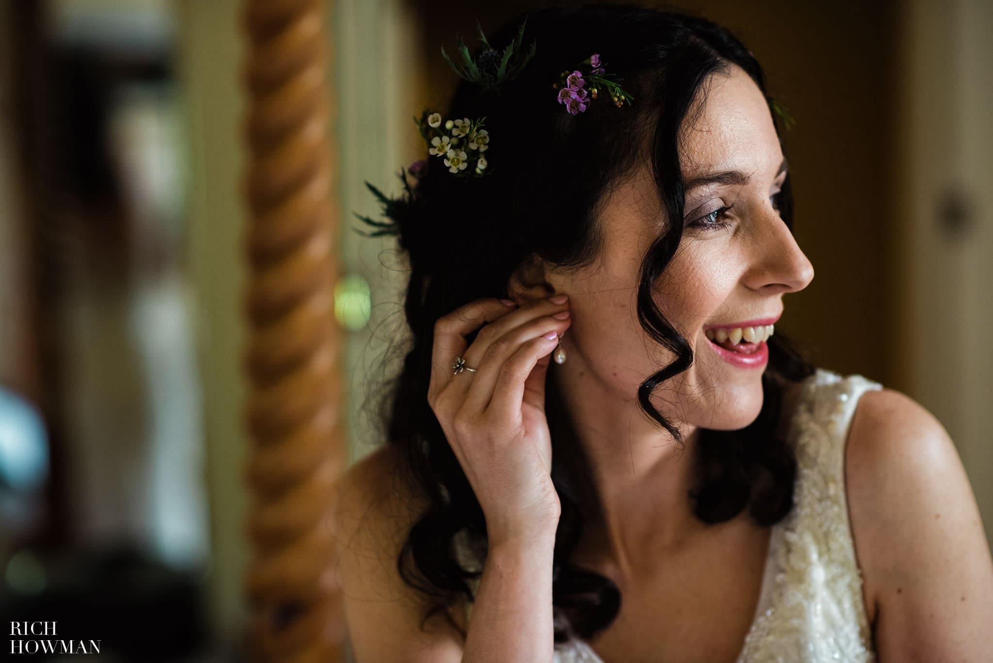 Photograph of Bride smiling
