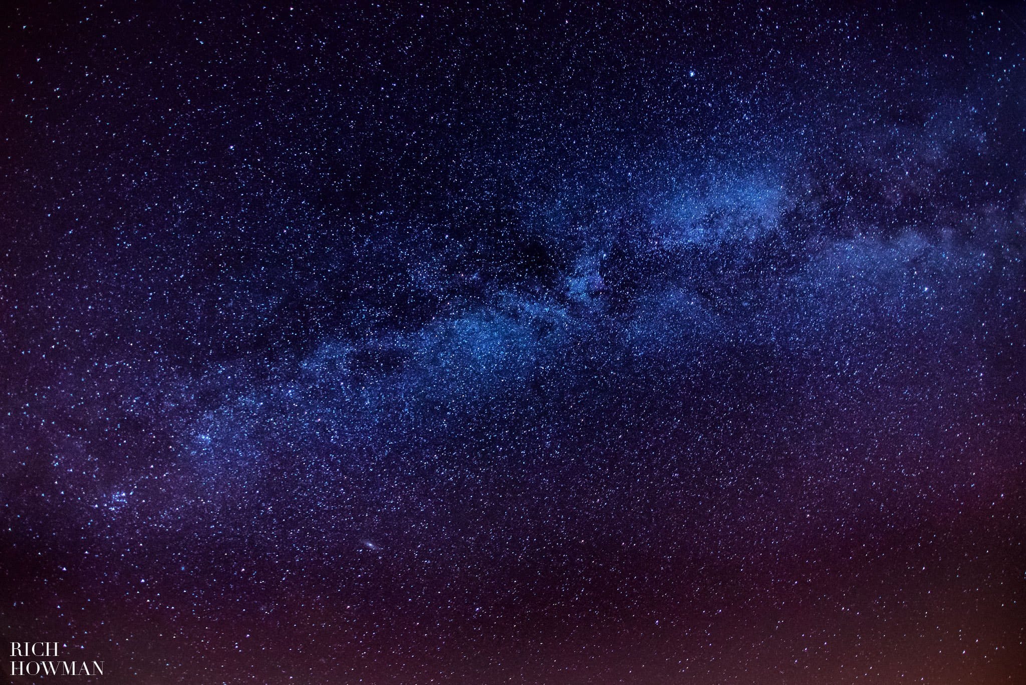 the milky way photographed in the uk