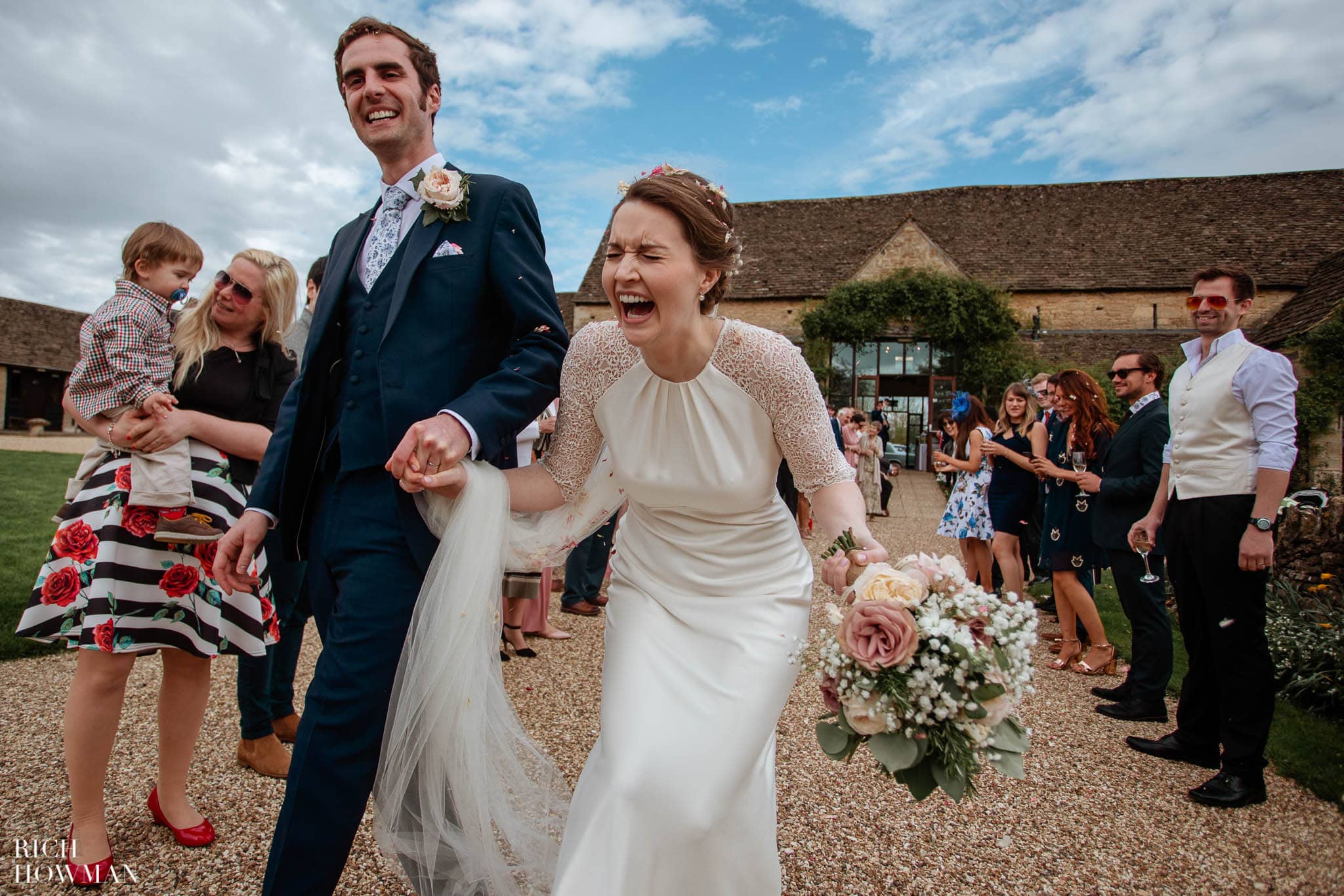 Great Tythe Barn Wedding in Tetbury 61